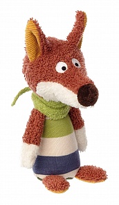 Мягкая игрушка погремушка - Полосатый лисенок (Sigikid, 41341)